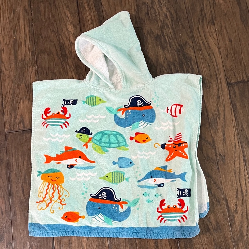 Kids Ocean Adventure Hooded Towel